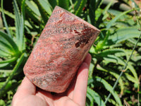 Polished Snakeskin Jasper Candle Holders x 2 From Australia