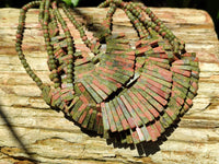 Polished Unakite Egyptian Choker Necklace - Sold Per Item - From South Africa