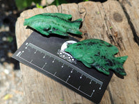 Hand Made Rare Large Fluorescent Ruby Zoisite Angel Fish Carvings - Sold Per Item - From Tanzania