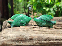 Hand Made Rare Large Fluorescent Ruby Zoisite Angel Fish Carvings - Sold Per Item - From Tanzania