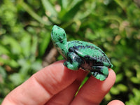 Hand Made Ruby Zoisite Tortoise Carvings - Sold Per Item - From Tanzania