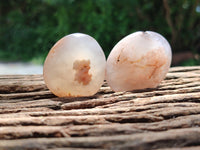 Polished Flower Agate Palm Stones x 20 From Madagascar