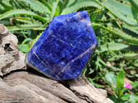 Polished Sodalite Points x 3 From Namibia