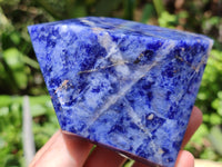 Polished Sodalite Points x 3 From Namibia