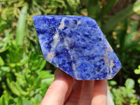 Polished Sodalite Points x 3 From Namibia