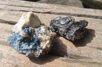 Natural Black Tourmaline On Quartz Matrix Specimens x 35 From Zimbabwe