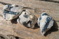 Natural Black Tourmaline On Quartz Matrix Specimens x 35 From Zimbabwe