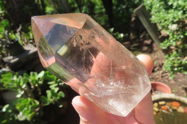 Polished Mixed Quartz Crystals x 3 From Madagascar