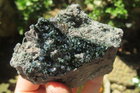 Natural Libethenite Crystals On Dolomite Matrix Specimens x 6 From Shituru, Congo