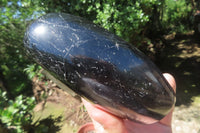 Polished Black Tourmaline Standing Free Form x 1 From Madagascar