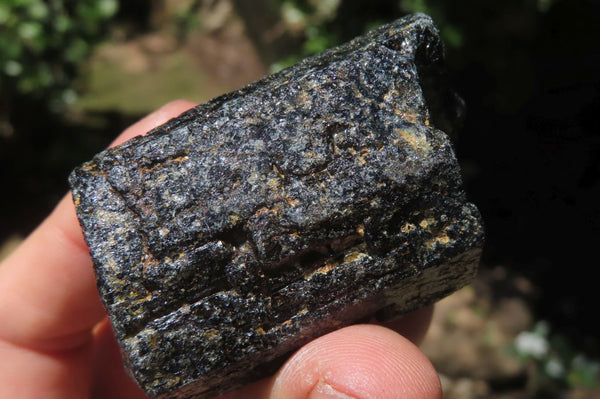 Natural Alluvial Schorl Black Tourmaline Crystals x 35 From Zimbabwe