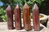 Polished Banded Tiger Iron Stone Jewellery Points x 20 From Prieska, South Africa