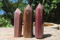 Polished Banded Tiger Iron Stone Jewellery Points x 20 From Prieska, South Africa