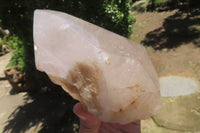 Polished Partially Arcadian Quartz Crystal x 1 From Angola