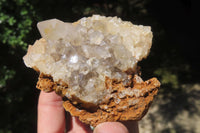 Natural Limonite Quartz Clusters x 4 From Solwezi, Zambia