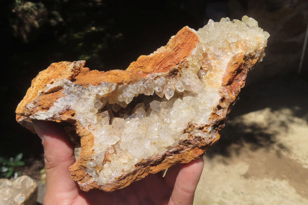 Natural Limonite Quartz Clusters x 4 From Solwezi, Zambia