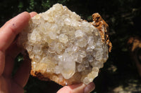 Natural Limonite Quartz Clusters x 4 From Solwezi, Zambia