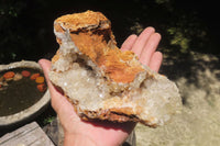 Natural Limonite Quartz Clusters x 4 From Solwezi, Zambia