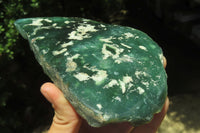 Polished On One Side Emerald Mtorolite x 2 From Mutorashanga, Zimbabwe