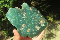 Polished On One Side Emerald Mtorolite x 2 From Mutorashanga, Zimbabwe