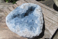 Natural Celestite Geode Specimen x 1 From Sakoany, Madagascar