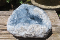 Natural Celestite Geode Specimen x 1 From Sakoany, Madagascar