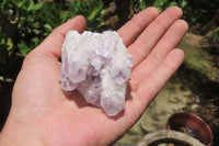 Natural Sugar Amethyst Quartz Clusters x 9 from Solwezi, Zambia