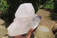 Polished Clear Quartz Clusters x 2 From Madagascar