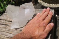 Polished Clear Quartz Clusters x 2 From Madagascar