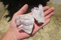 Natural Sugar Amethyst Quartz Clusters x 12 from Solwezi, Zambia