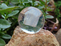 Polished Large Blue Lace Agate cobbed piece in PVC Resin Sphere - sold per item - From Namibia