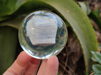 Polished Large Blue Lace Agate cobbed piece in PVC Resin Sphere - sold per item - From Namibia