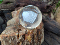 Polished Large Blue Lace Agate cobbed piece in PVC Resin Sphere - sold per item - From Namibia