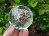 Polished Large Snakeskin Rhyolite Jasper cobbed piece in PVC Resin Sphere - sold per item - From Australia