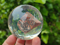 Polished Large Snakeskin Rhyolite Jasper cobbed piece in PVC Resin Sphere - sold per item - From Australia