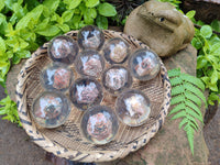 Polished Large Snakeskin Rhyolite Jasper cobbed piece in PVC Resin Sphere - sold per item - From Australia