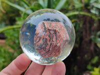 Polished Large Snakeskin Rhyolite Jasper cobbed piece in PVC Resin Sphere - sold per item - From Australia