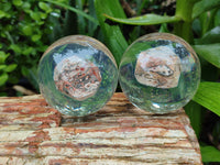 Polished Large Snakeskin Rhyolite Jasper cobbed piece in PVC Resin Sphere - sold per item - From Australia