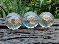 Polished Large Snakeskin Rhyolite Jasper cobbed piece in PVC Resin Sphere - sold per item - From Australia