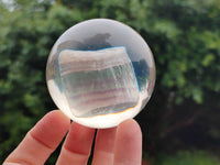 Polished Large Watermelon Fluorite cobbed piece in PVC Resin Sphere - sold per item - From Namibia