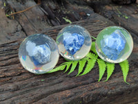 Polished Large Sodalite cobbed piece in PVC Resin Sphere - sold per item - From Namibia