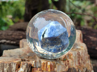 Polished Large Sodalite cobbed piece in PVC Resin Sphere - sold per item - From Namibia