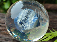 Polished Large Sodalite cobbed piece in PVC Resin Sphere - sold per item - From Namibia