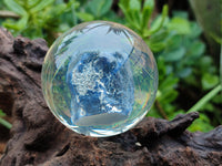 Polished Large Sodalite cobbed piece in PVC Resin Sphere - sold per item - From Namibia