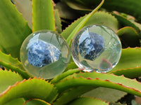 Polished Large Sodalite cobbed piece in PVC Resin Sphere - sold per item - From Namibia