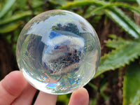 Polished Large Sodalite cobbed piece in PVC Resin Sphere - sold per item - From Namibia