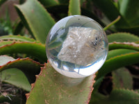 Polished Golden Rutile Quartz in PVC Resin Spheres - sold per item - From Brazil