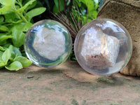 Polished Golden Rutile Quartz in PVC Resin Spheres - sold per item - From Brazil