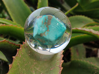 Polished Cobbed Blue Howlite in PVC Resin Spheres - sold per item - From Zimbabwe