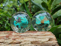 Polished Cobbed Blue Howlite in PVC Resin Spheres - sold per item - From Zimbabwe